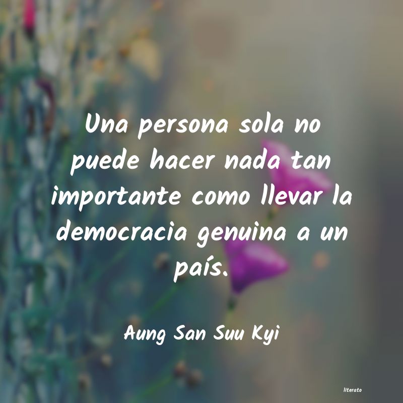 Frases de Aung San Suu Kyi