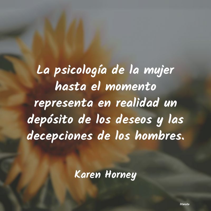 Frases de Karen Horney