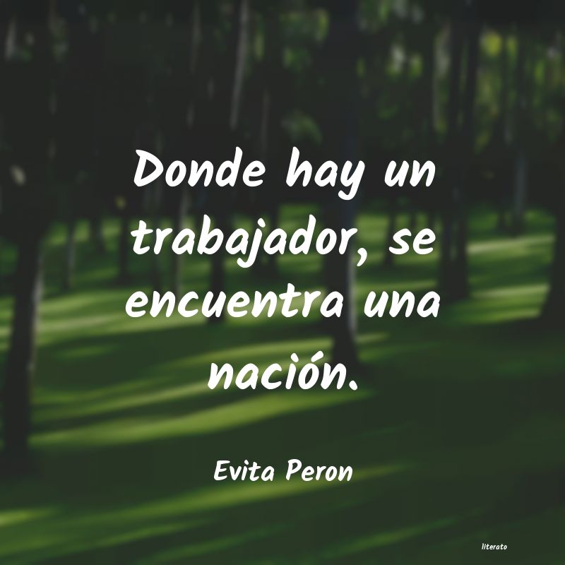 Frases de Evita Peron