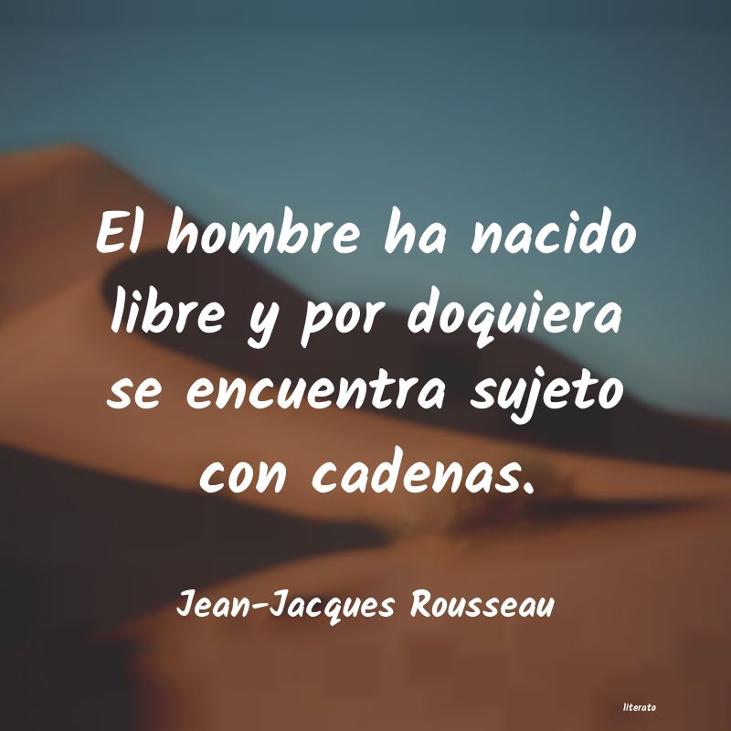 frases de Jean-Jacques Rousseau