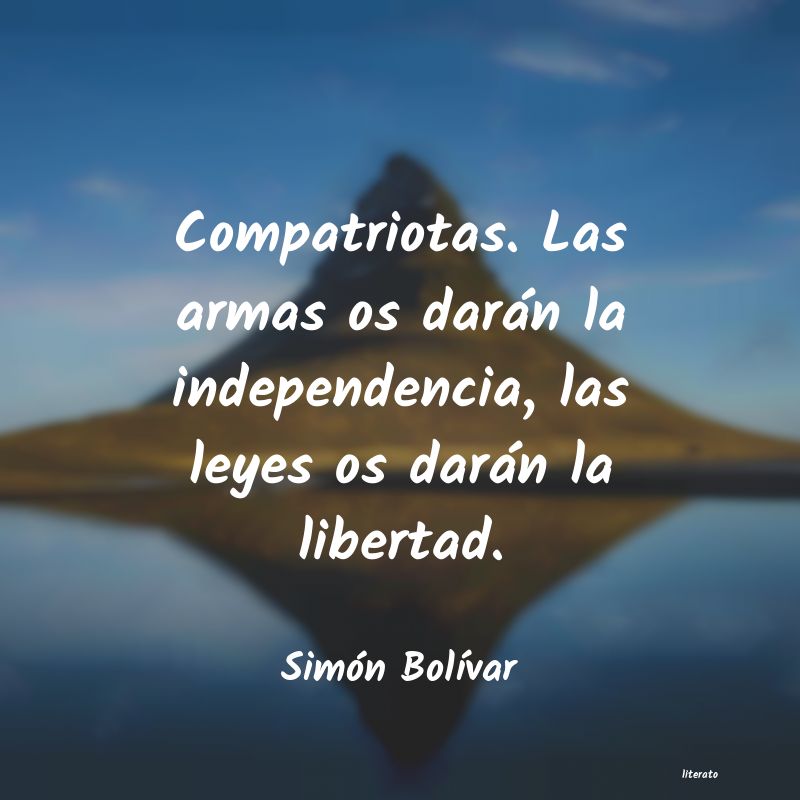 Frases de Simón Bolívar