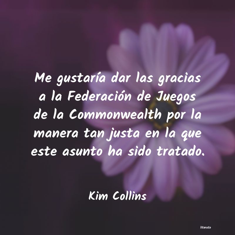 Frases de Kim Collins