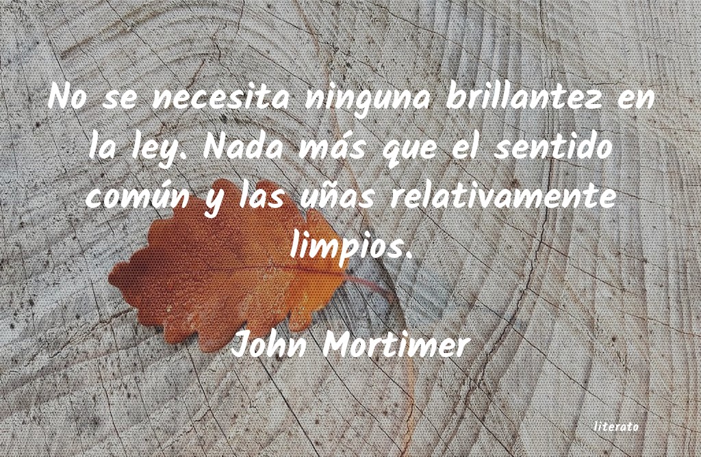 Frases de John Mortimer