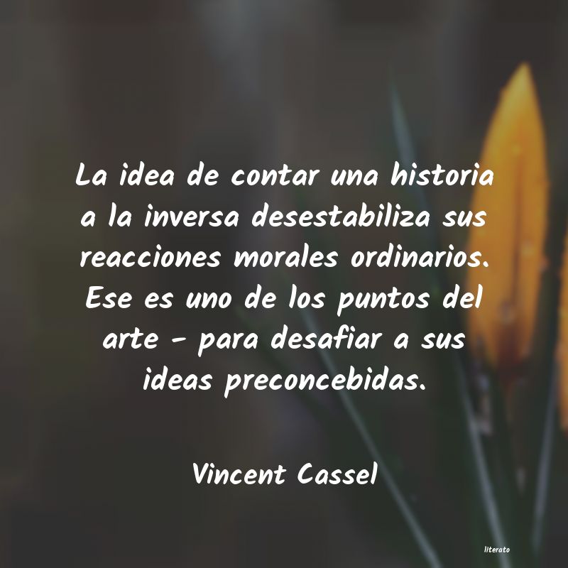 Frases de Vincent Cassel