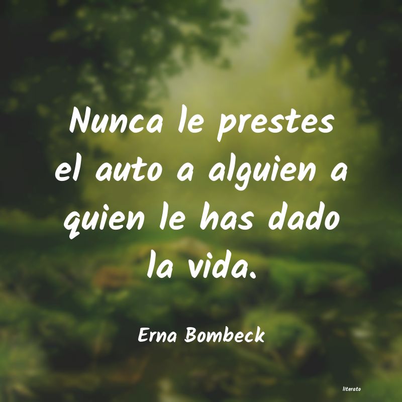 Frases de Erna Bombeck