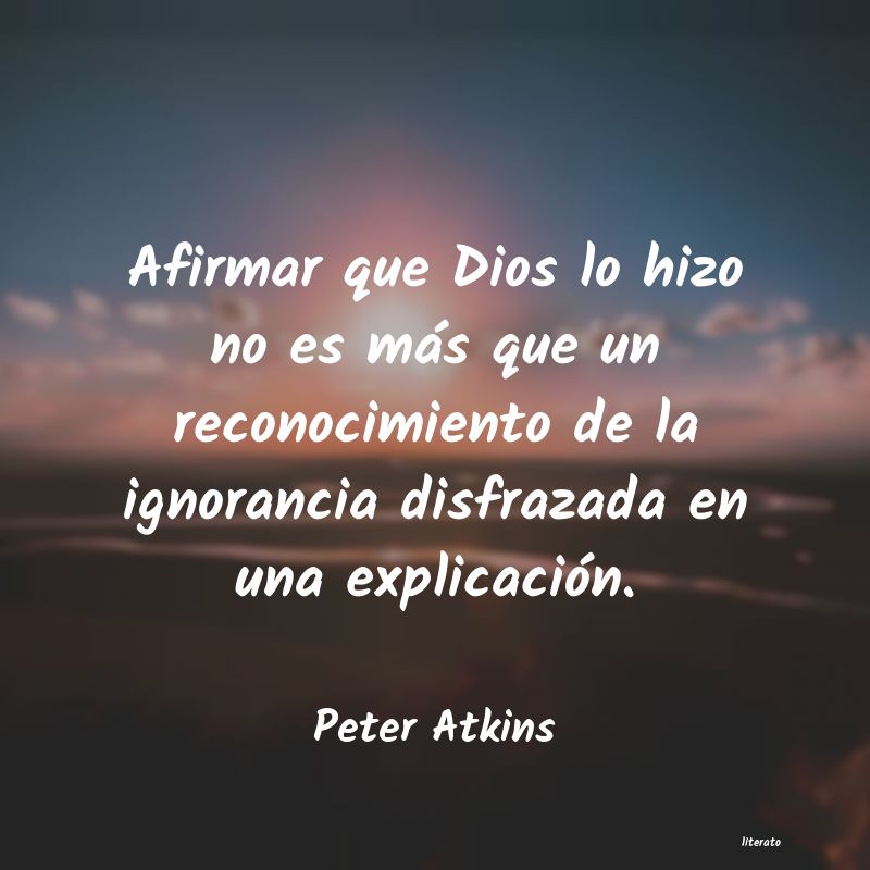 Frases de Peter Atkins