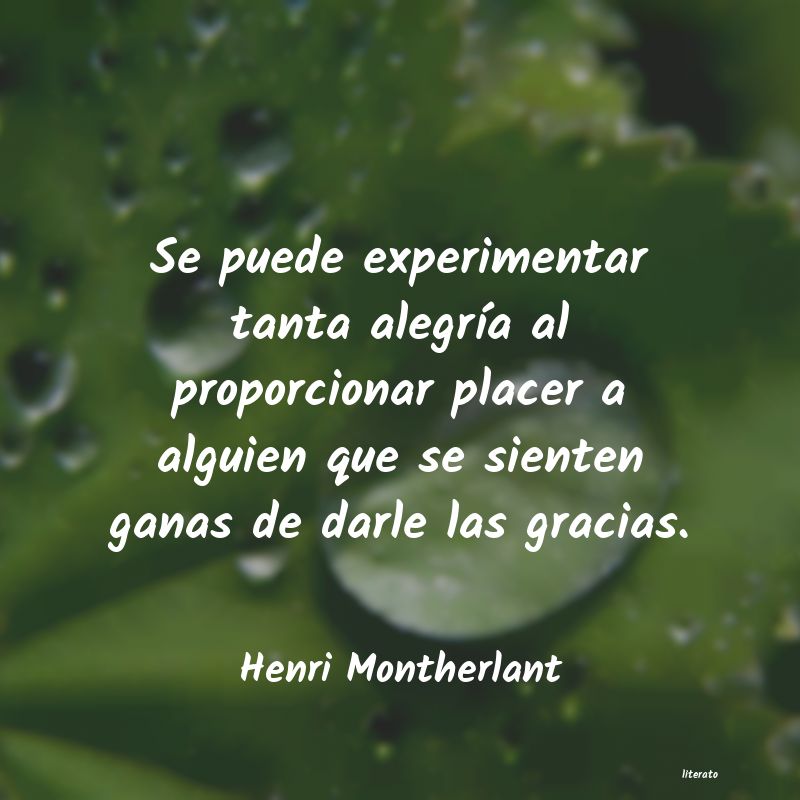Frases de Henri Montherlant