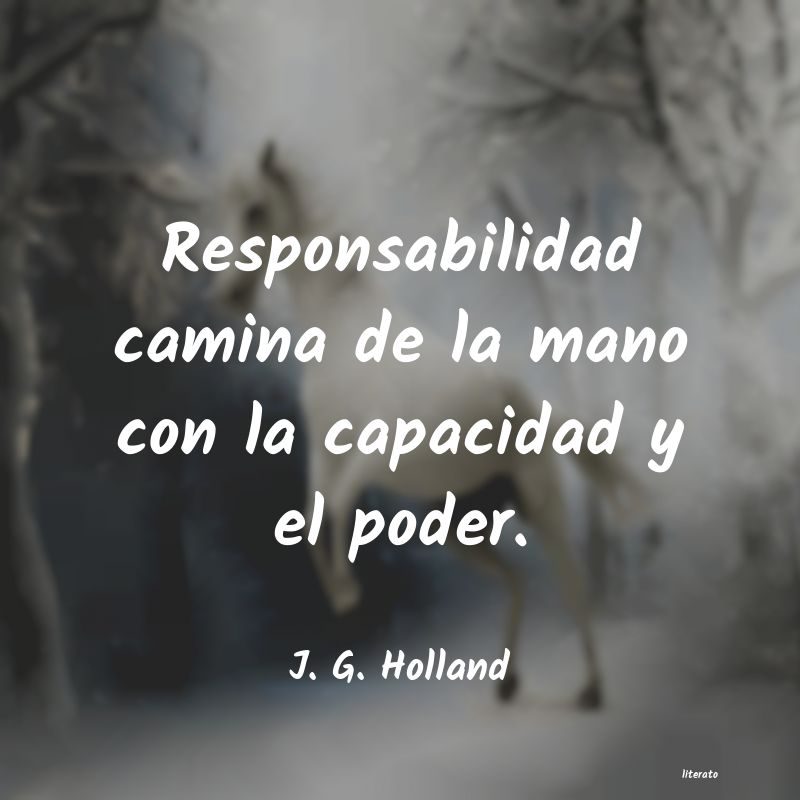Frases de J. G. Holland