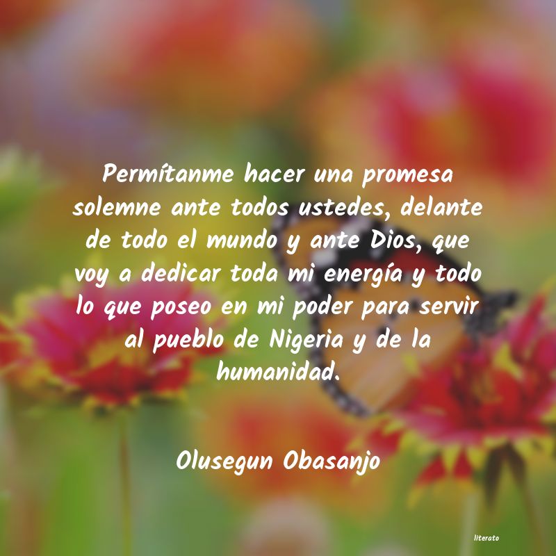 Frases de Olusegun Obasanjo