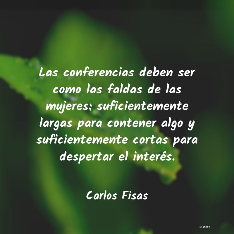 Frases de Carlos Fisas