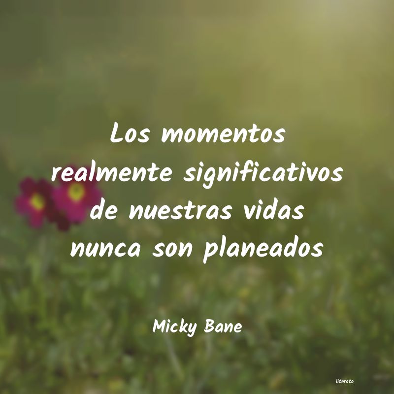 Frases de Micky Bane