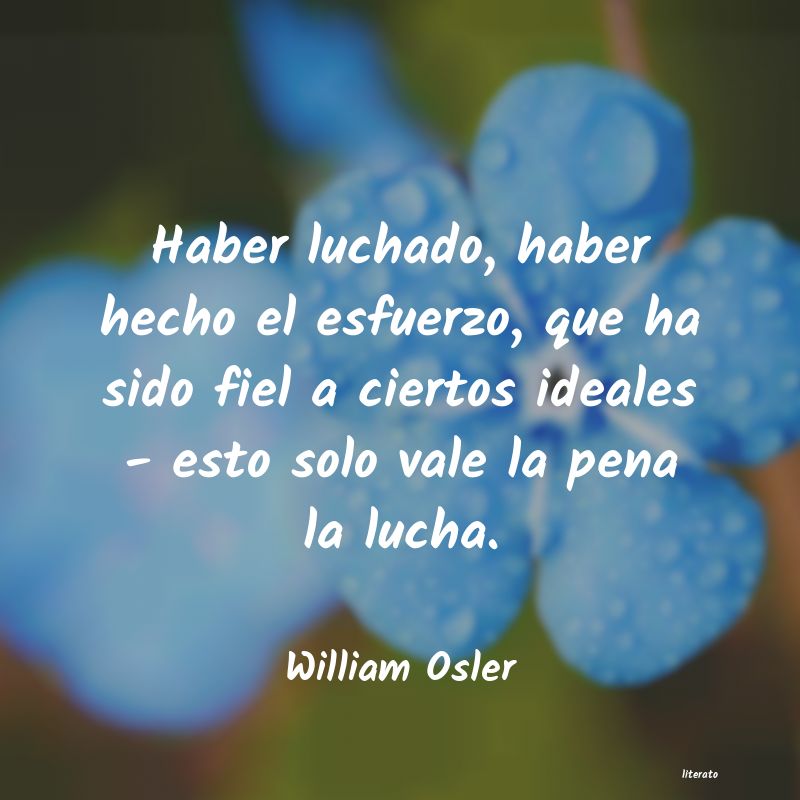 Frases de William Osler