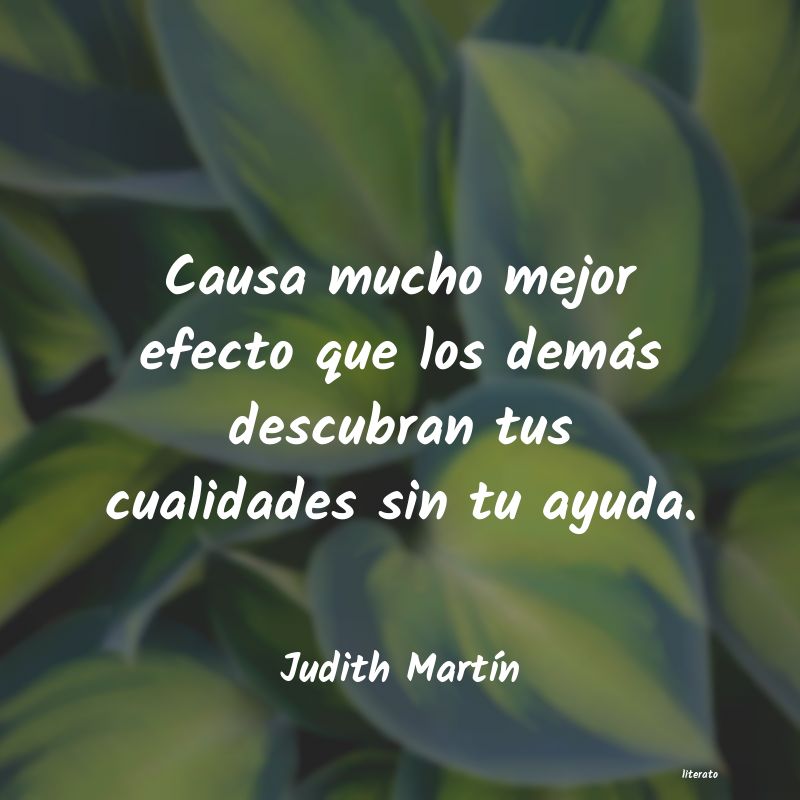 Frases de Judith Martín