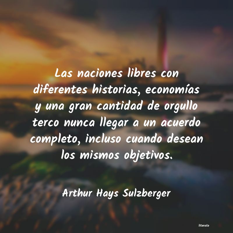 Frases de Arthur Hays Sulzberger