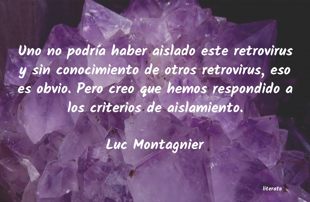 Frases de Luc Montagnier