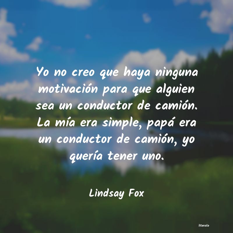 Frases de Lindsay Fox