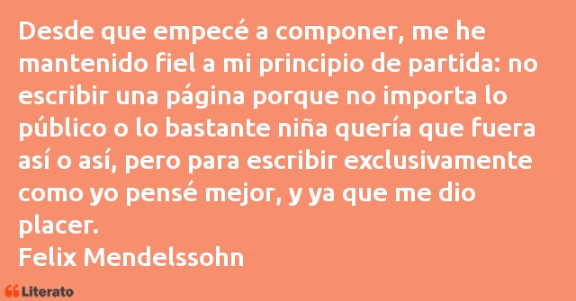 Frases de Felix Mendelssohn