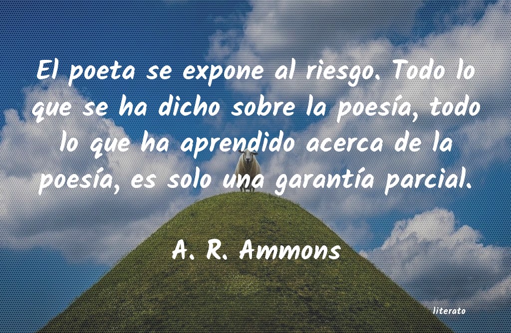 Frases de A. R. Ammons