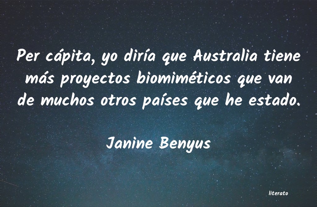 Frases de Janine Benyus