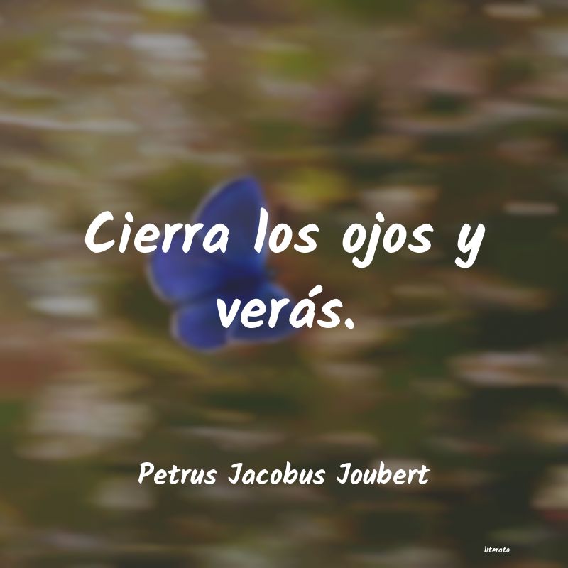 frases de Petrus Jacobus Joubert
