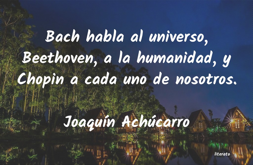 Frases de Joaquín Achúcarro