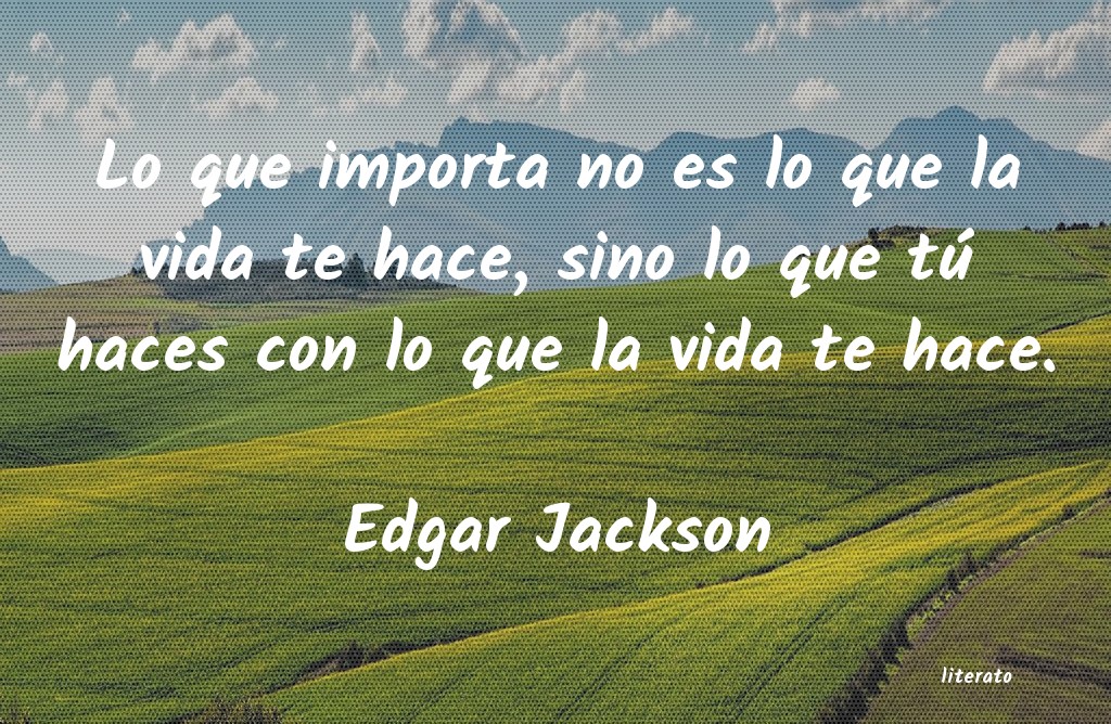 Frases de Edgar Jackson