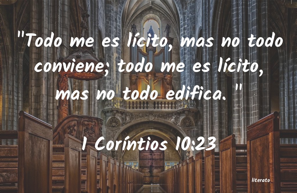 La Biblia - 1 Coríntios - 10:23