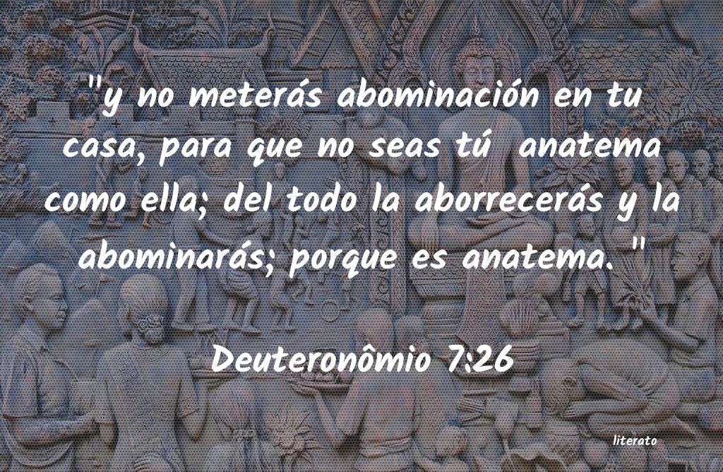 La Biblia Deuteronomio 7 26 La Biblia Deuteronomio 7 26