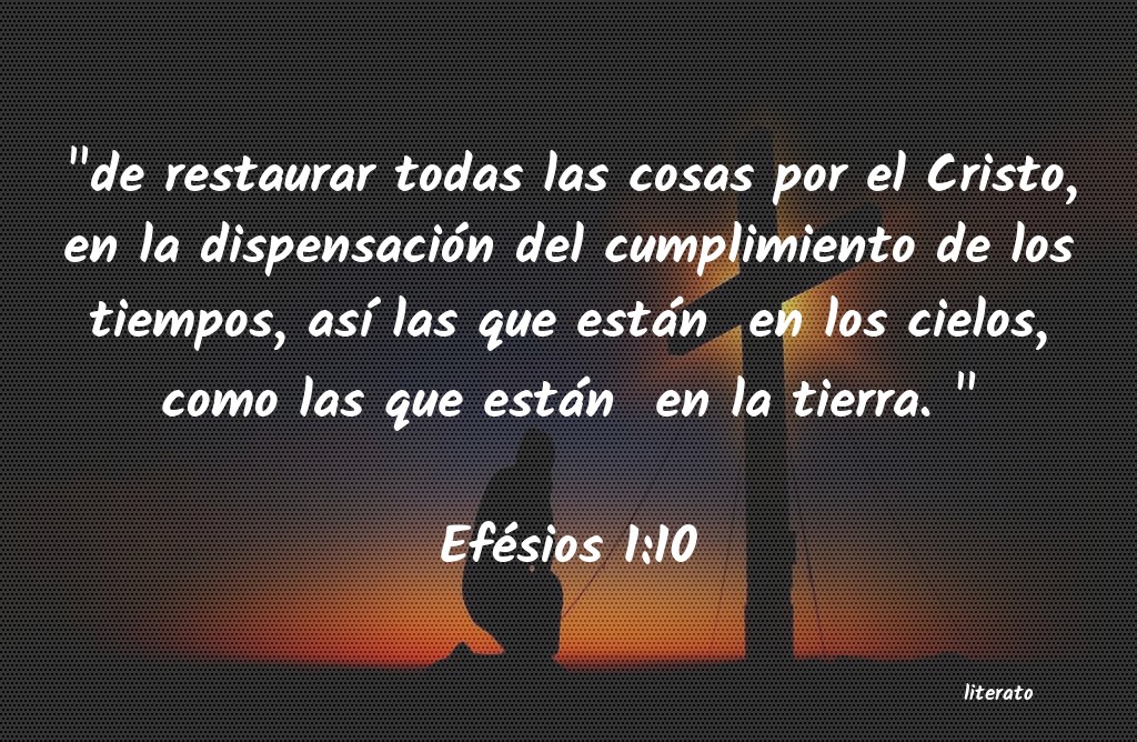 La Biblia Efesios 1 10