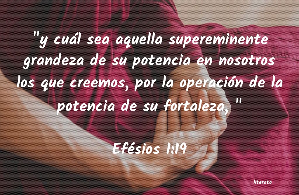 La Biblia Efesios 1 19