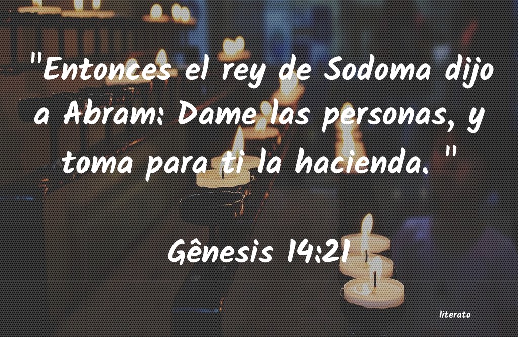 La Biblia G nesis 14 21