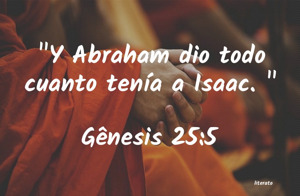 La Biblia G nesis 25 5