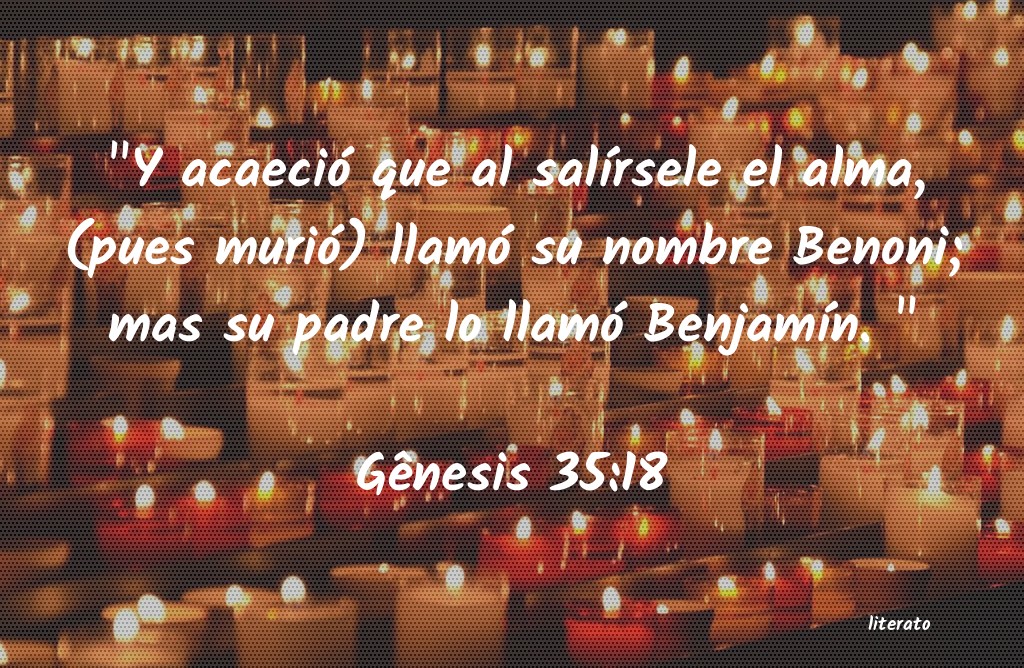 Gênesis 35:18 - Bíblia