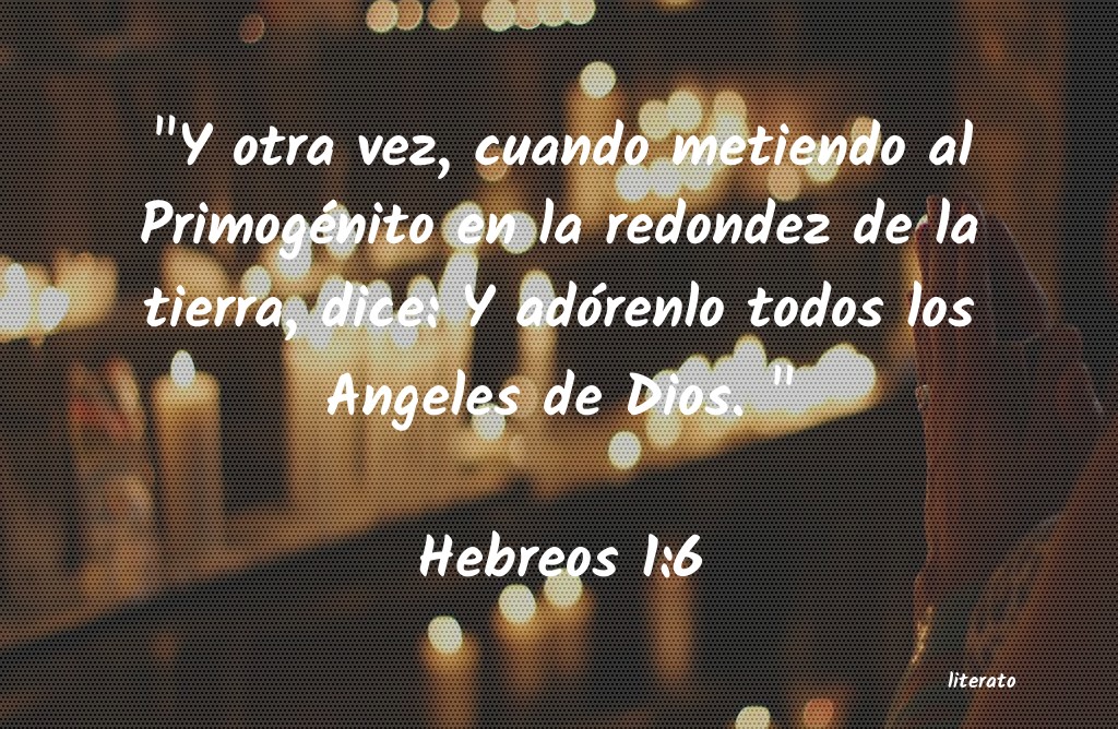 hebreos 1 6 biblia catolica