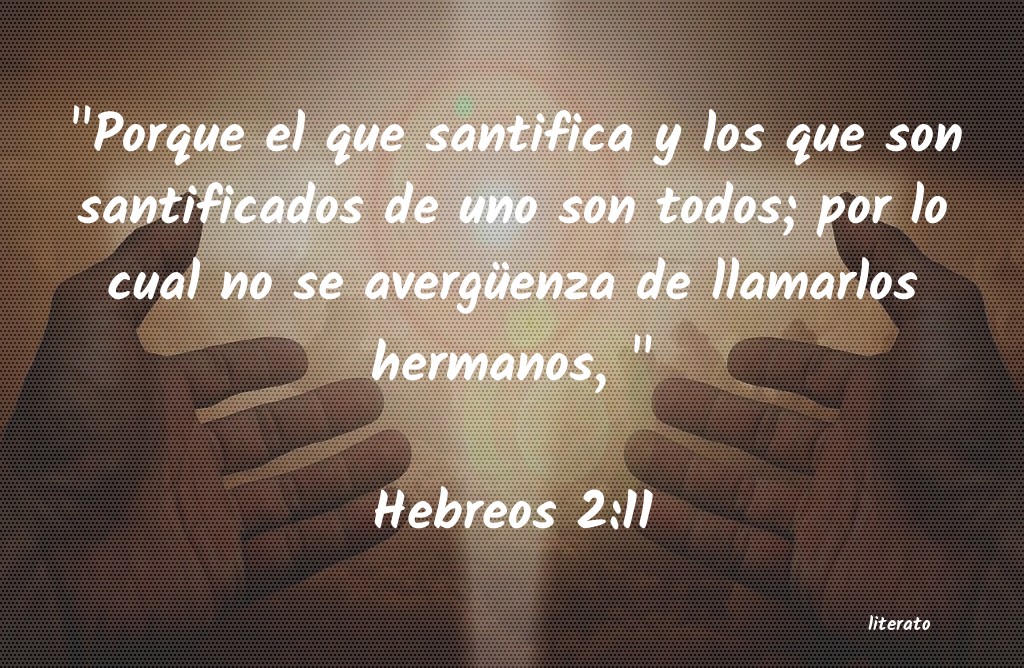 hebreos 2 10 11 biblia catolica