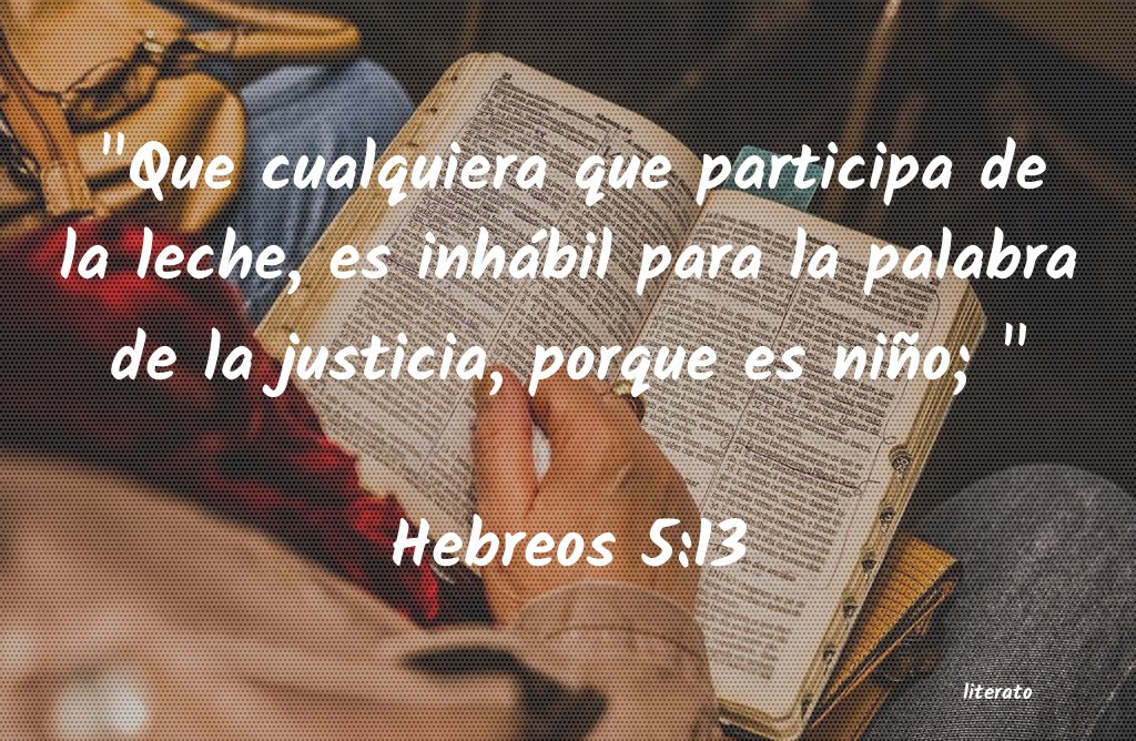 hebreos 5 11-14 biblia latinoamericana