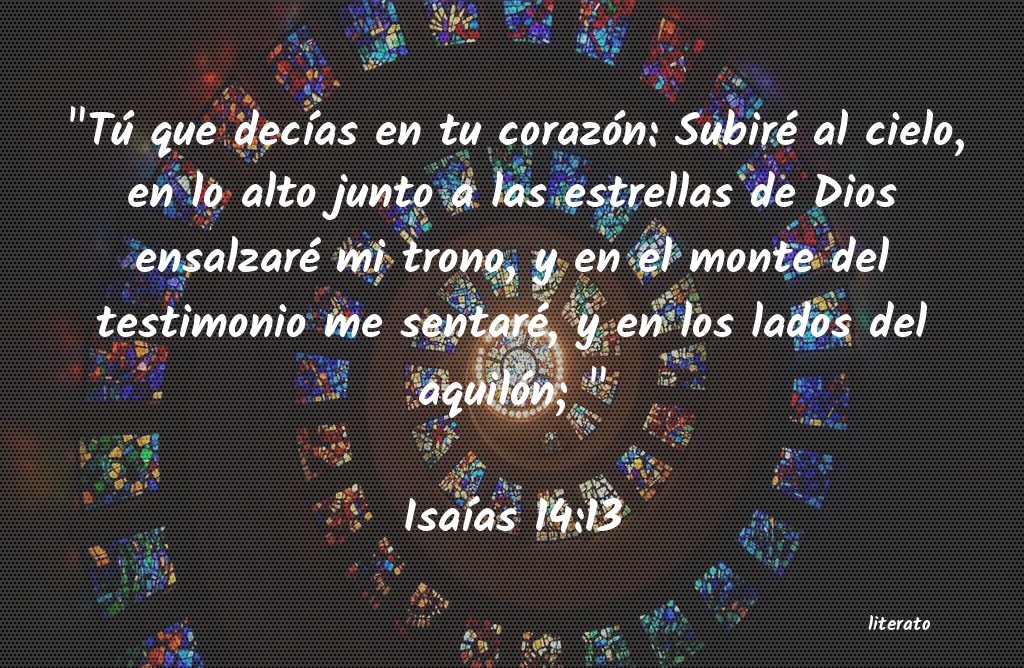 isaias 14 13 biblia catolica