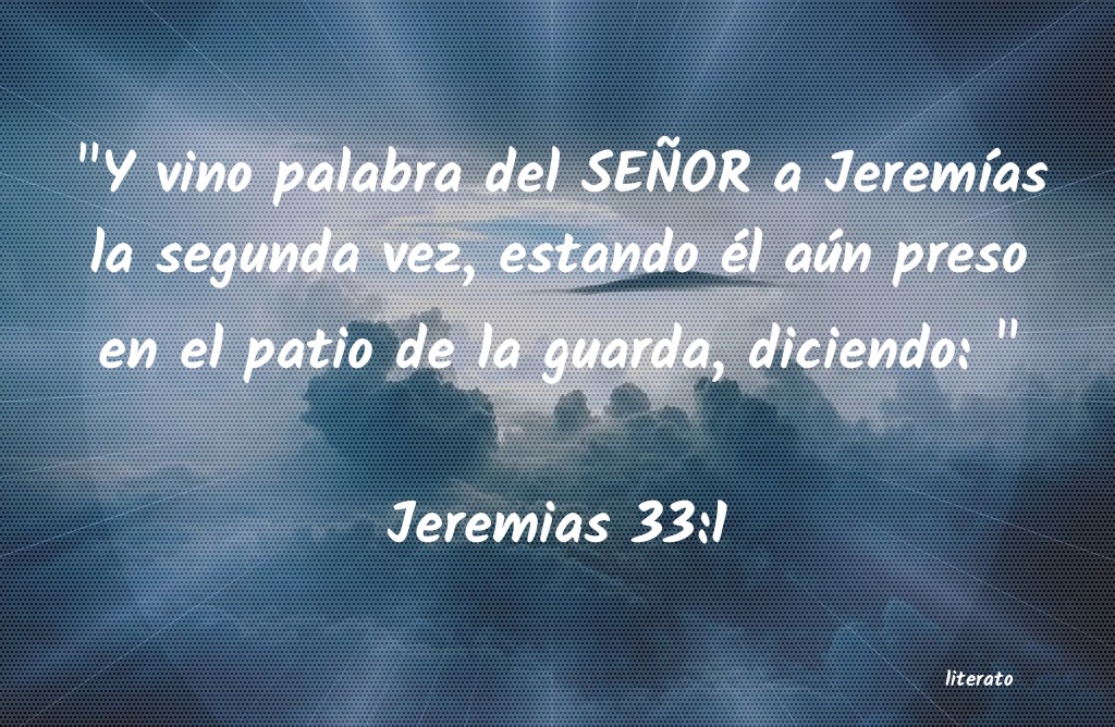 jeremias 33 1 10