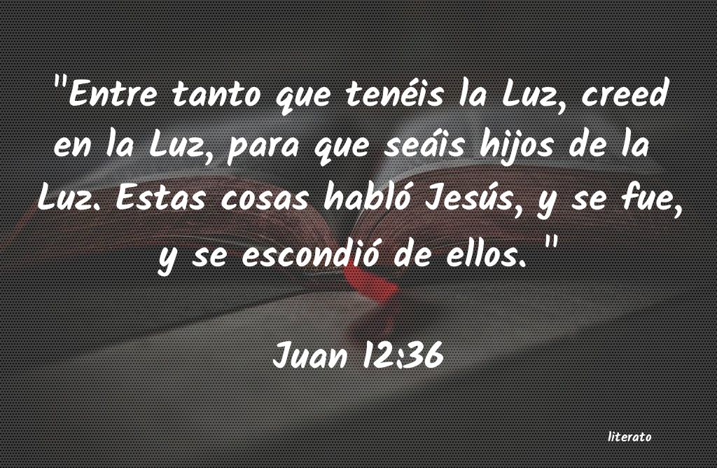 juan 12 35 36 biblia catolica