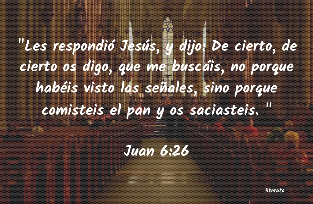 juan 6 26 biblia catolica