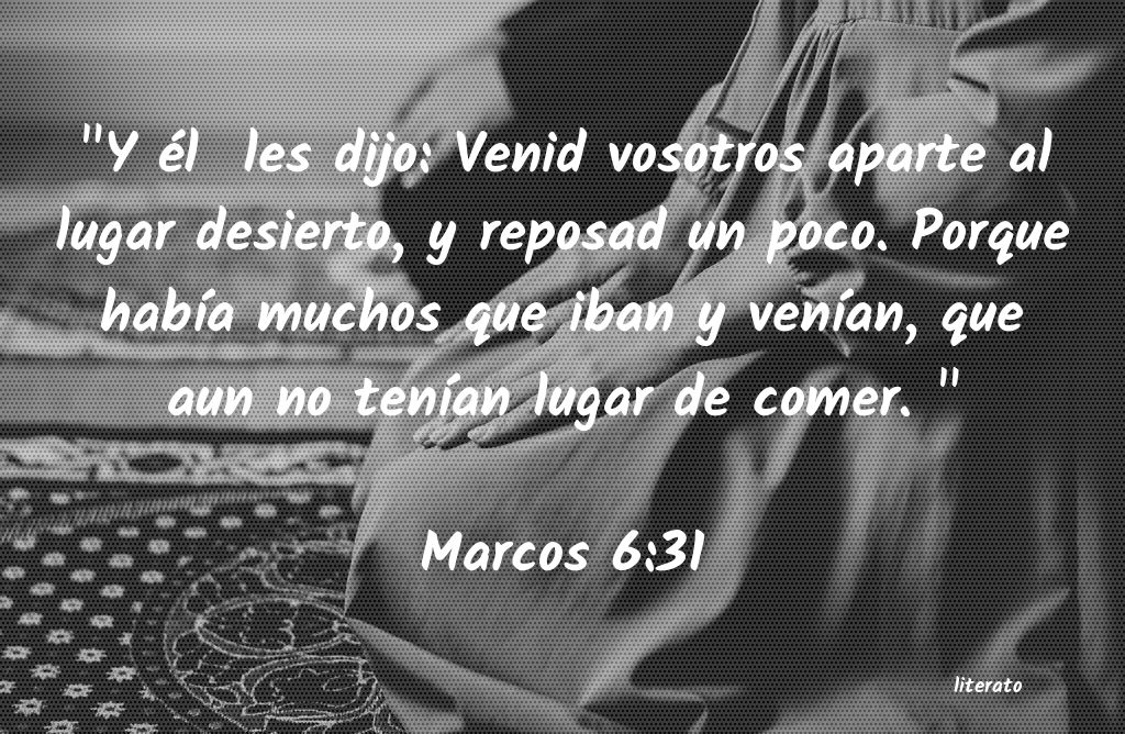 marcos 6 31 32 biblia catolica