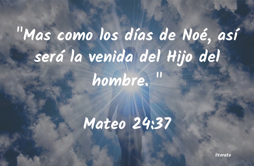 La Biblia Mateo 24 37