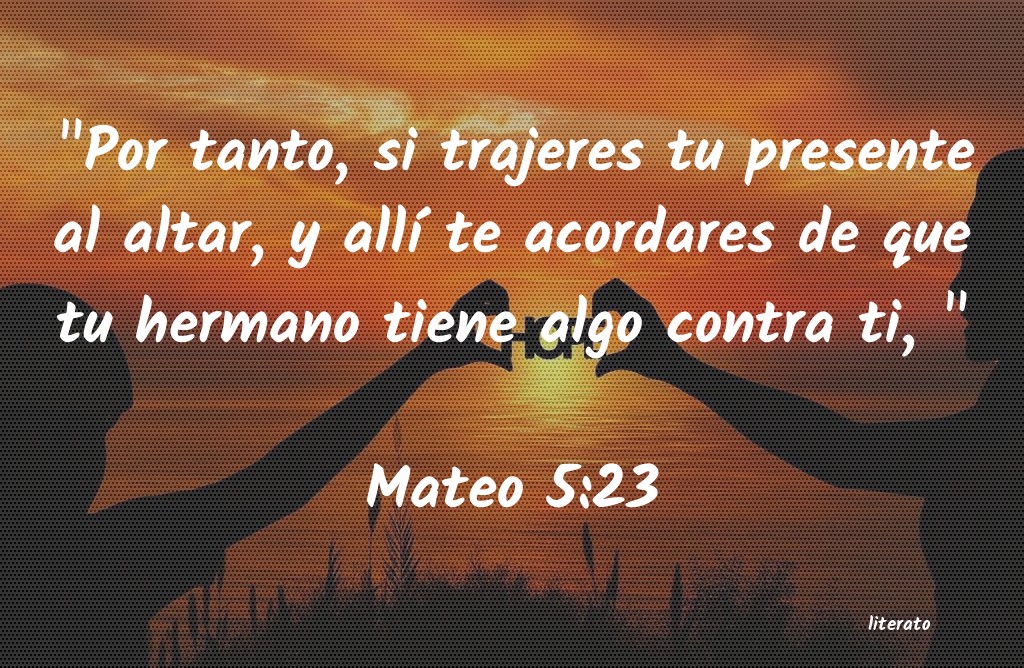La Biblia Mateo 5 23