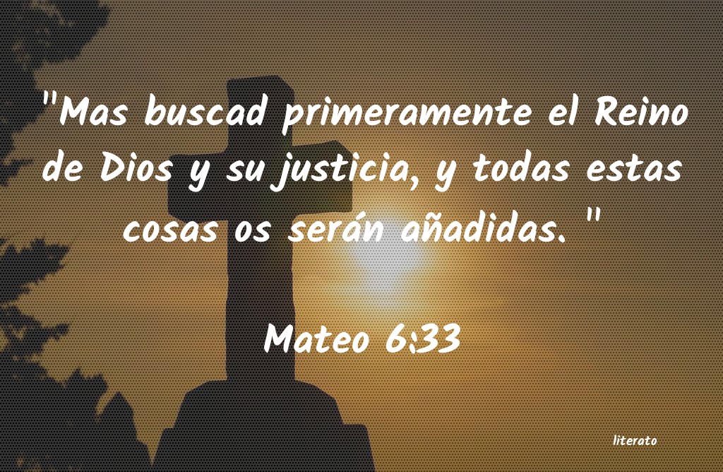 versículo de la biblia 6 33