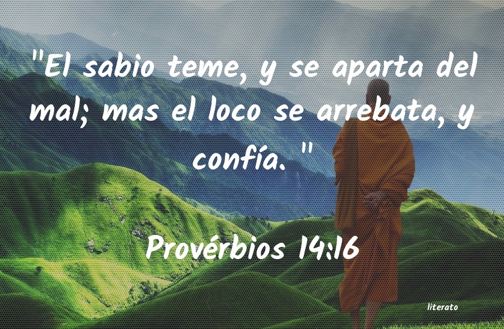 proverbios 14 16 biblia catolica