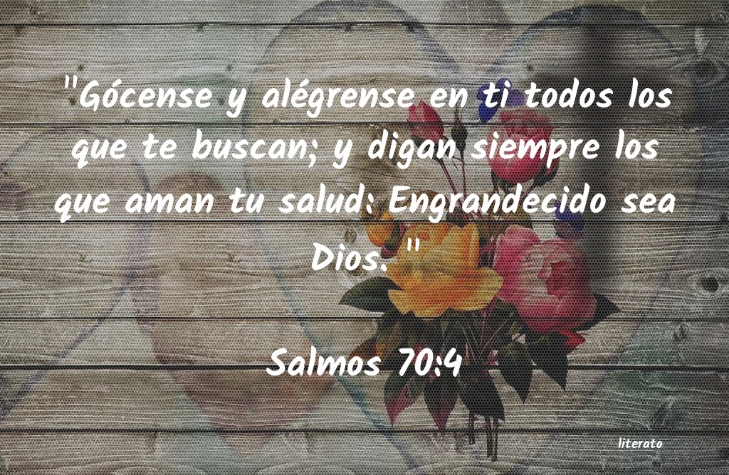 La Biblia Salmos 70 4