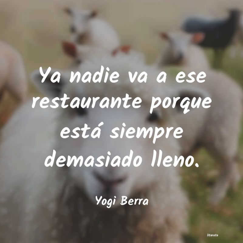 Frases de Yogi Berra