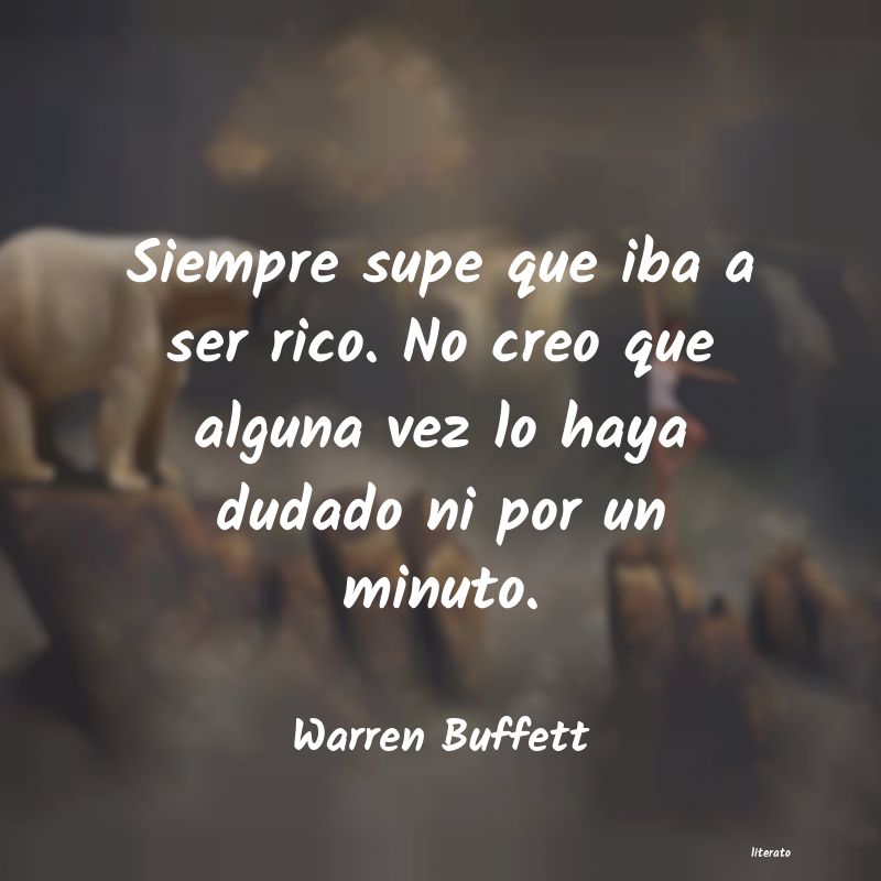 frases de Warren Buffett