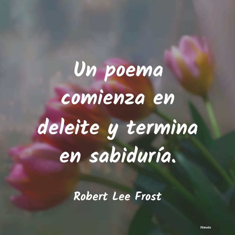 frases de Robert Lee Frost