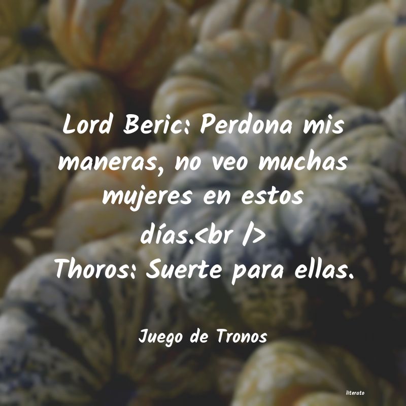 frases de Juego de Tronos